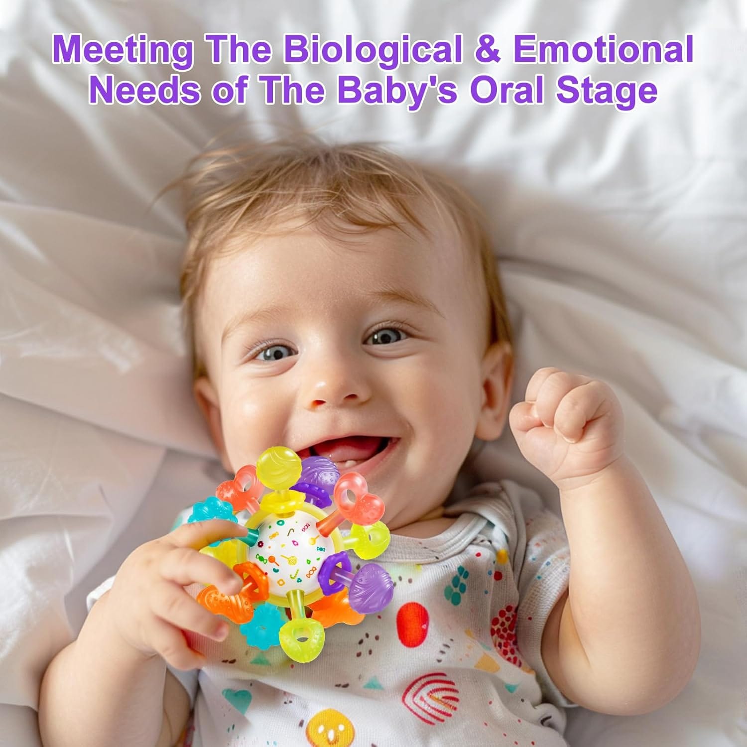 Jouet Sensoriel et Anneau de Dentition Bébé Montessori – Image 6