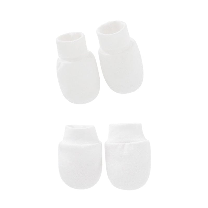 Moufle bébé tricot ensemble gants et couvre-pied en coton 0 à 6 mois – Image 4