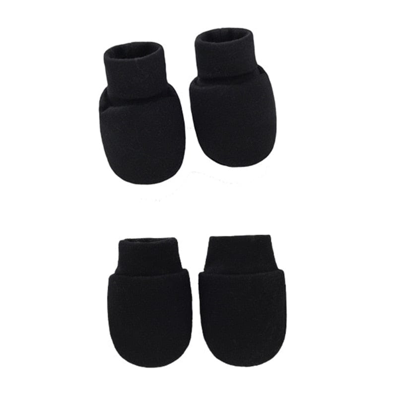 Moufle bébé tricot ensemble gants et couvre-pied en coton 0 à 6 mois – Image 8