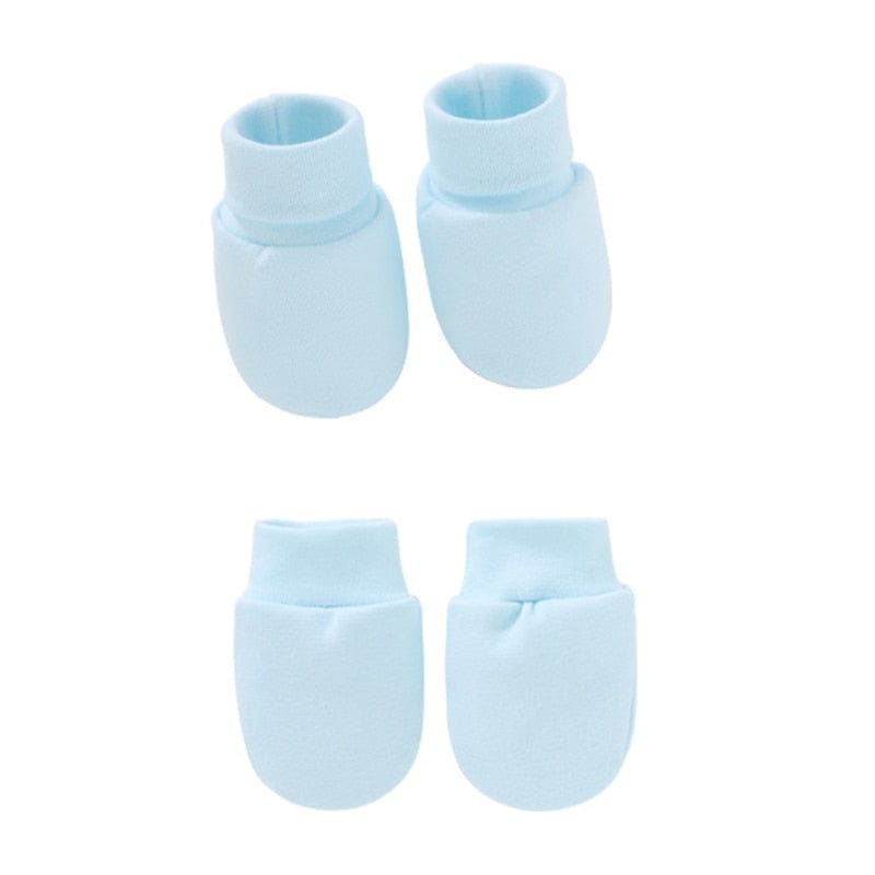 Moufle bébé tricot ensemble gants et couvre-pied en coton 0 à 6 mois – Image 6