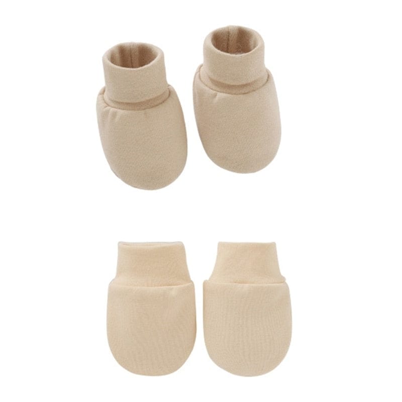 Moufle bébé tricot ensemble gants et couvre-pied en coton 0 à 6 mois – Image 13