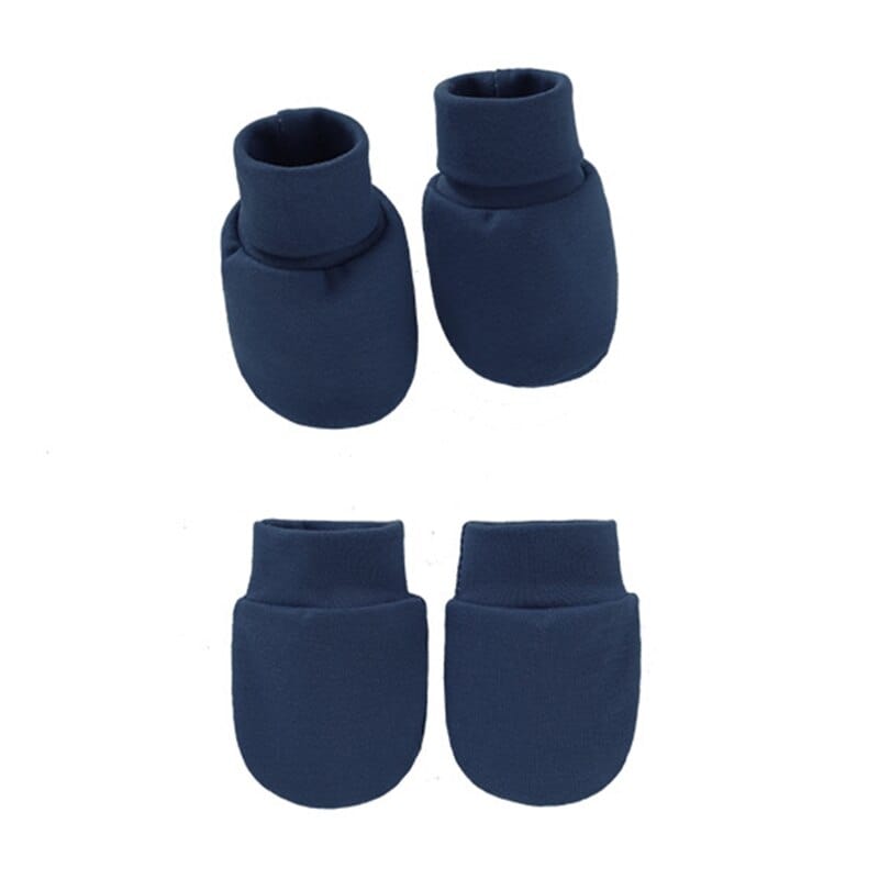 Moufle bébé tricot ensemble gants et couvre-pied en coton 0 à 6 mois – Image 12