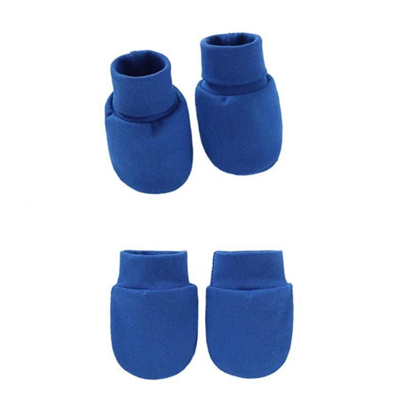 Moufle bébé tricot ensemble gants et couvre-pied en coton 0 à 6 mois – Image 11