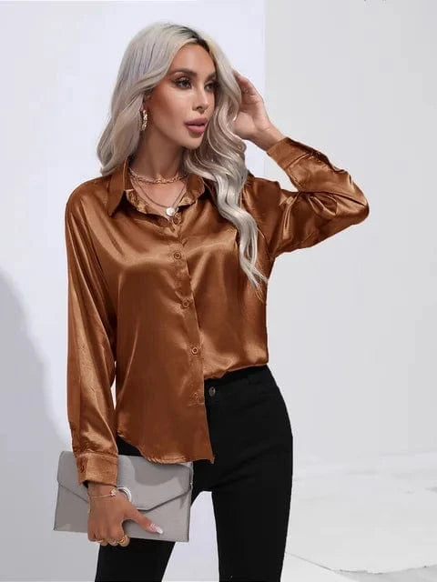 Blouse Satin Élégante et Légère – Image 7