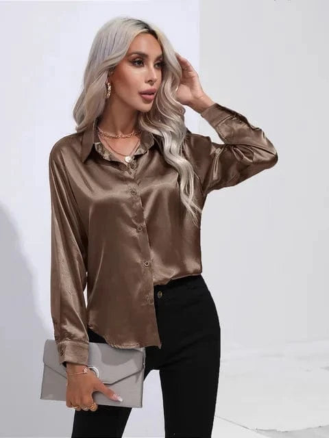 Blouse Satin Élégante et Légère – Image 9