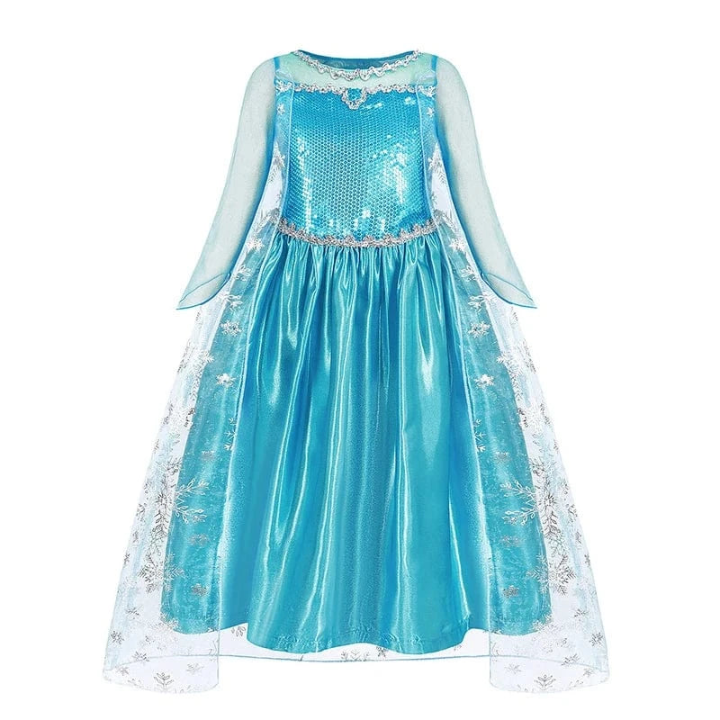 Déguisement Princesse Robe Elsa Anna Fille – Image 12