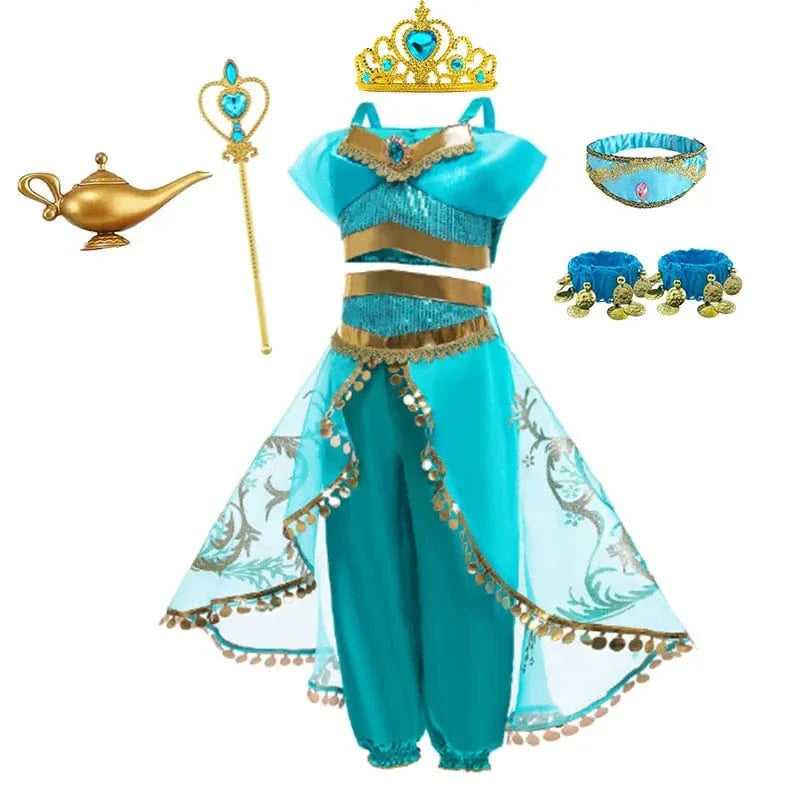 Déguisement Princesse Jasmine Fille Luxe – Image 10