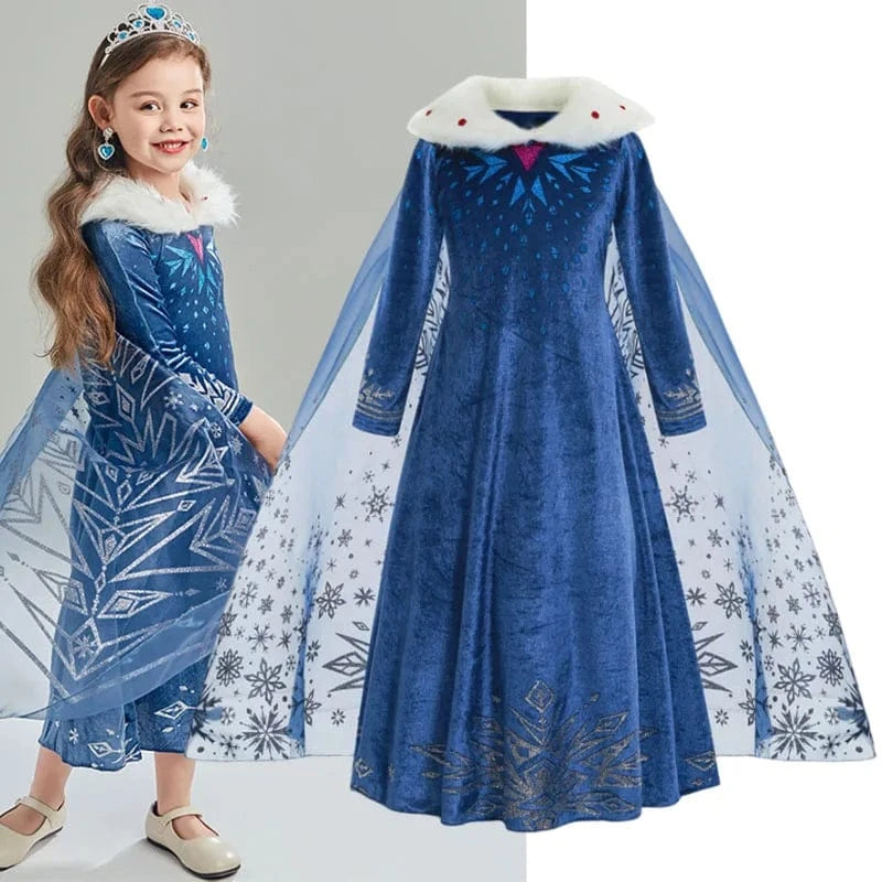 Déguisement Princesse Robe Elsa Anna Fille – Image 9