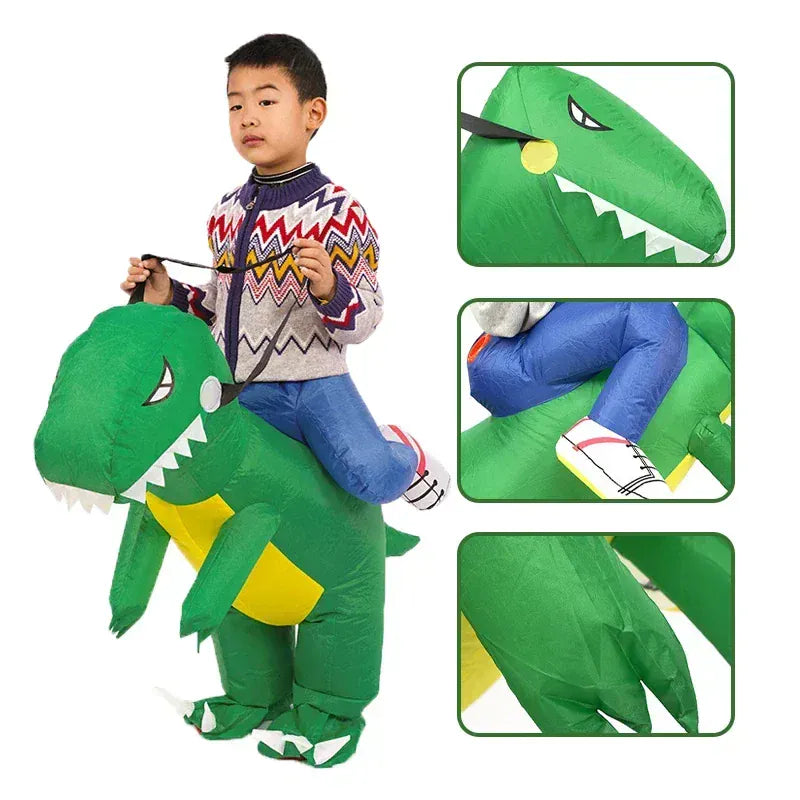 Déguisement Dinosaure Gonflable Enfant pour Halloween – Image 2