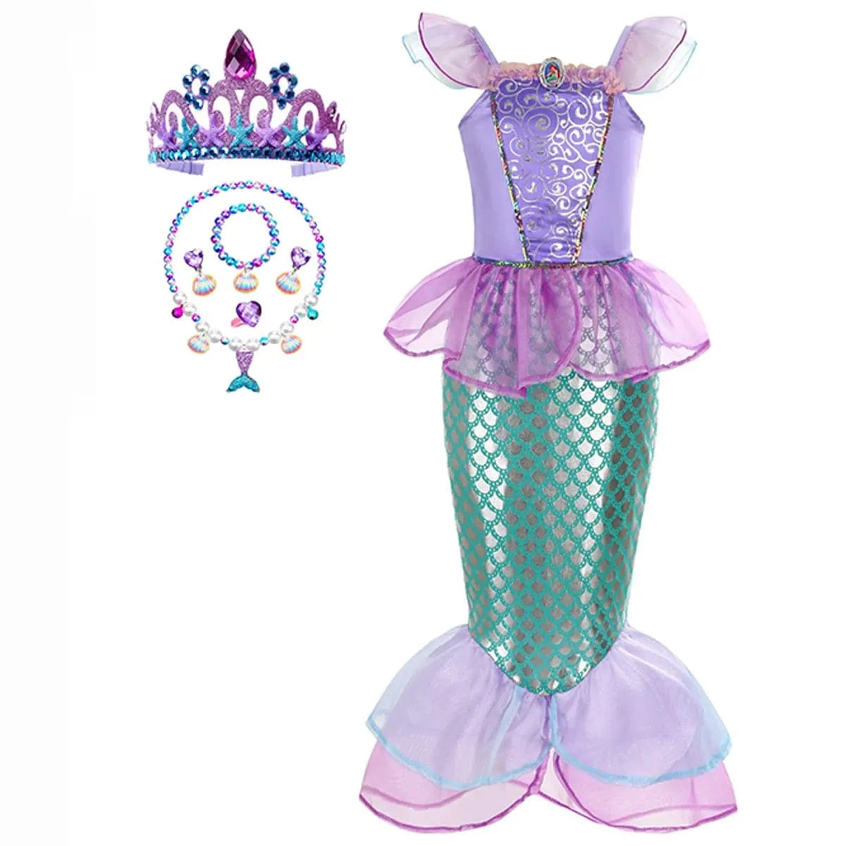 Déguisement Princesse Ariel Enfant Costume Anniversaire – Image 13