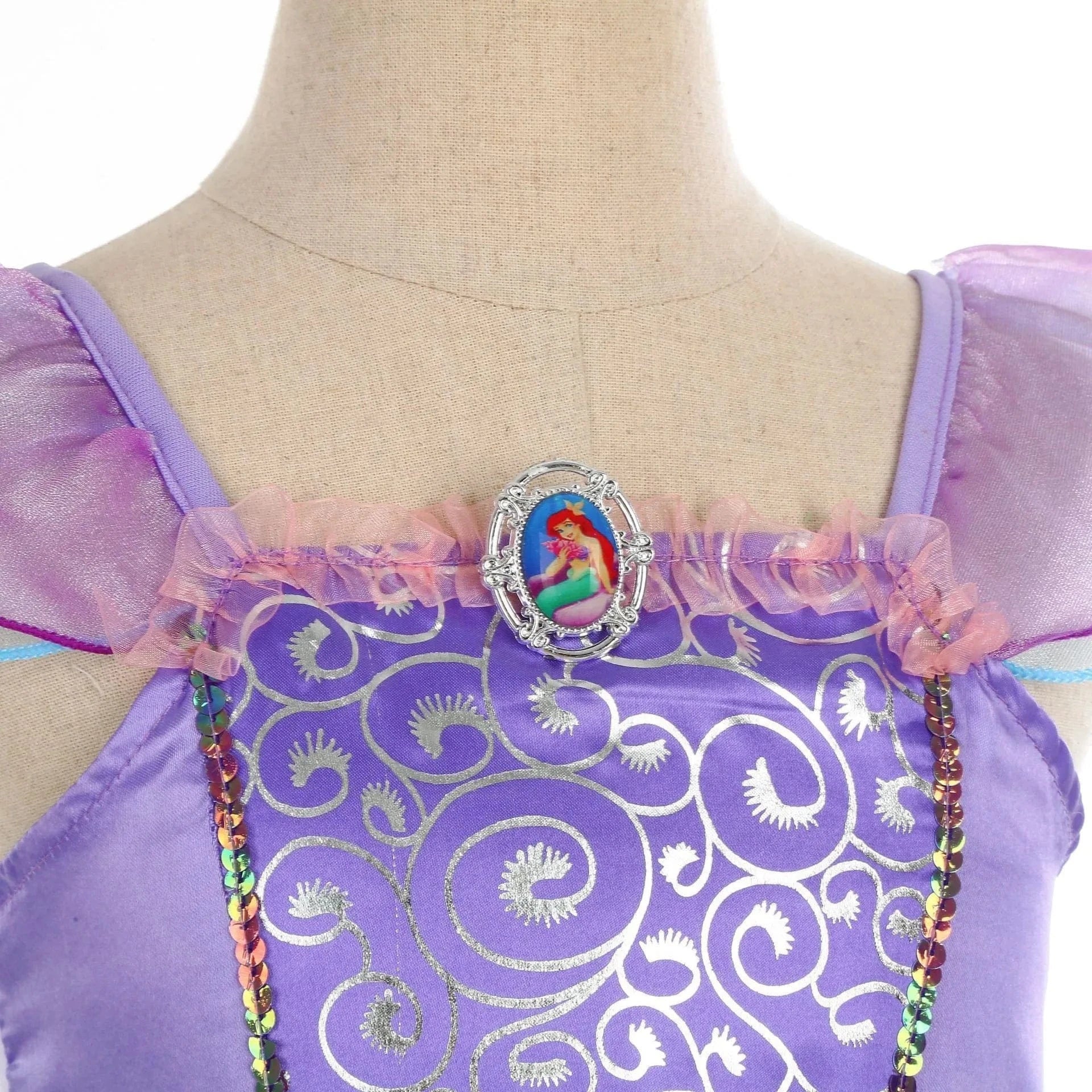 Déguisement Princesse Ariel Enfant Costume Anniversaire – Image 3