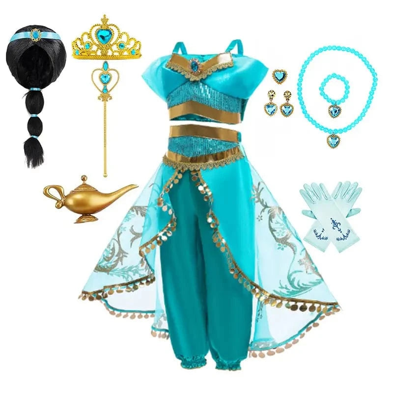 Déguisement Princesse Jasmine Fille Luxe – Image 14